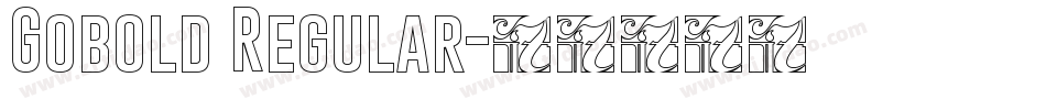 Gobold Regular字体转换